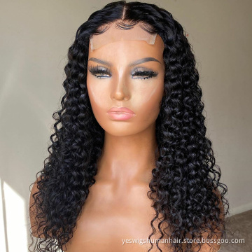 Raw Raw Brazilian Afro Curly Virgin Human Hair Hd Full Lace Front Wig Cheap Transparent Lace Closure Wig For Black Women Vendor